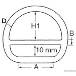 Mezzoanello barra inox 5x45 mm - immagine 2