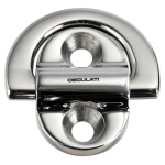 Pad eye 45x45 mm anello 6 mm (2 fori) carico di rottura 1800 kg