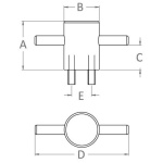 Bitta Thor in alluminio 60 mm - immagine 2