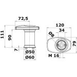 Fungo singolo per sistema modulare