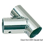 Raccordo inox T 60° 25 mm