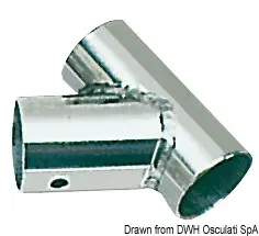 4.0.2 Raccordo inox T 60° 25 mm - immagine 1