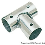 Raccordo inox T 90° 25 mm