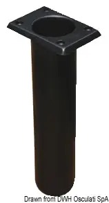 41.164.01.jpg Portacanne polipr. quadrato UV stab. nero 230 mm - immagine 1