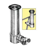 Portacanna pulpito inox 35/40 mm - immagine 2