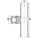 Porta canna per tubo 30/35 mm - immagine 2