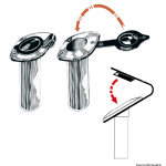 Chiusura PVC portacanna bianco