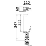 Portacanne orientabile in acciaio inox 316 per fissaggio su tubi - immagine 2