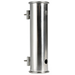 Coppia portacanne da parete AISI 316