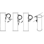 Portacanne da pulpito AISI 316 - immagine 3