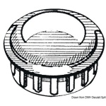 Cappuccio terminale ABS cromato 22 mm