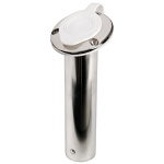 Portacanne inox 75° tappo bianco