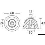 Anodo per Vetus Bow 130/160 - immagine 3