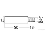 Anodo BMW Barrotto da 13x50 mm - immagine 2