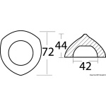 Anodo compatibile con eliche Max-Prop 42 mm - immagine 2