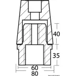 Solo anodo per assi 55 mm - immagine 2