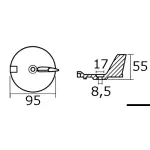 Anodo pinna Yamaha magnesio - immagine 3