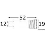 Tappo zinco entro/fuori bordo Yamaha - immagine 2