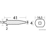 Anodo Yamaha 20/25 HP - immagine 3