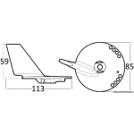 Anodo a pinna x 60/70 HP - immagine 3
