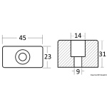 Anodo fuoribordo Johnson/Evinrude - immagine 2