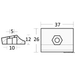 Anodo a placchetta 9,9/15 HP - immagine 2