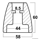 Ogiva alluminio JOHNSON/EVINRUDE G2-serie 200/300 - immagine 2