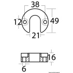 Anodo alluminio piede Mercruiser/Alpha - immagine 2