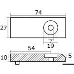 Anodo magnesio Verado rif. 892227 - immagine 2