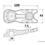 Anodo  Alluminio Trim Mercury 350 Pro - immagine 2