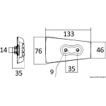 Anodo alluminio piede Volvo mm 63x91 - immagine 2