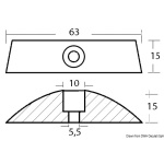 Anodo zinco Volvo eliche pieghevoli - immagine 2