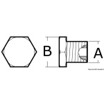 Tappo zinco 18x1,50 Ø 15x35 - immagine 2