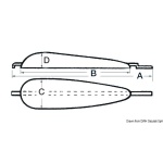 Anodo da saldare 2500 g Alluminio