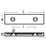 Anodo a bullone 1200 g - immagine 2