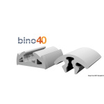 Profilo parabordo BINO 40 grigio - 12 mt