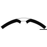 Profilo a “C” inox 20mm foro imbutito