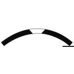 Profilo a “C” inox 28 mm forato e svasato - immagine 4