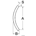 Profilo a “C” inox 28 mm forato e svasato - immagine 2