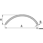 Profilo a “C” inox 28 mm forato e svasato - immagine 6