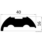 Base Pvc Bianca per profilo 20 imbutito - immagine 3