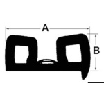 Profilo parabordi nero 44 x 18 mm - immagine 2