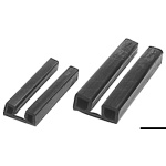 Profilo parabordi nero 55 x 21 mm