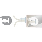 Profilo parabordo PVC 33 x 30 mm nero