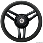 Volante Ghost 3 razze Ø mm 350 pelle nera