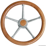 Volante A inox/teak 350 mm