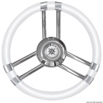 Volante C inox/bianco 350 mm