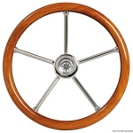 Volante corona in teak mm 350 - immagine 2