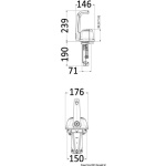 Scatola monoleva  cromo B501CH - immagine 2