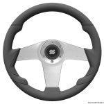 Volante UFLEX Pianosa nero 350 mm razze argento